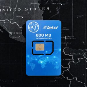 Tarjeta SIM Multicarrier 800MB TELCEL